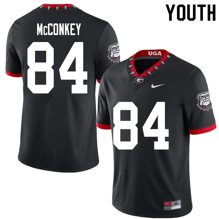 2020 Youth #84 Ladd McConkey Georgia Bulldogs Mascot 100th Anniversary College Football Jerseys Sale